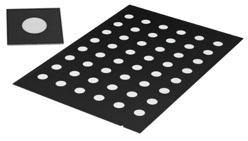 Referenčn&iacute; značky 8,0 mm, b&iacute;l&eacute;, nek&oacute;dovan&eacute;, magnetick&eacute;, 100 kusů fotografie produktu