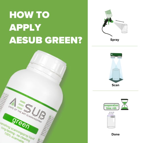 AESUB Green, 1 litr, sublimačn&iacute;, Doba skenov&aacute;n&iacute; cca 1-2 hod fotografie produktu Side View L