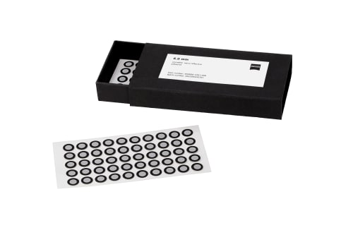 Referenčn&iacute; značky 6,0 mm, nek&oacute;dovan&eacute;, retro-reflexn&iacute;, magnetick&eacute;, 500 kusů fotografie produktu Back View L