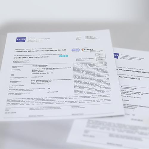 DAkkS kalibrace METROTOM-Check fotografie produktu