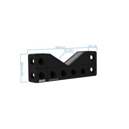 V-Blok 120&deg; - 150x25x50mm, magnetick&yacute;, AF25 fotografie produktu Back View L