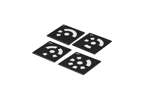 Referenčn&iacute; značky 5,0 mm, k&oacute;dovan&eacute; 8-112, b&iacute;l&eacute;, magnetick&eacute; fotografie produktu
