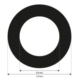 Referenčn&iacute; značky 0,4 mm, b&iacute;l&eacute;, nek&oacute;dovan&eacute;, se středn&iacute; adhezn&iacute; silou, 3000 kusů fotografie produktu