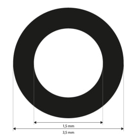 Referenčn&iacute; značky 1,5 mm, b&iacute;l&eacute;, nek&oacute;dovan&eacute;, s n&iacute;zkou adhezn&iacute; silou, 3000 kusů fotografie produktu