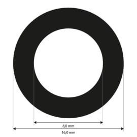 Referenčn&iacute; značky 8,0 mm, nek&oacute;dovan&eacute;, b&iacute;l&eacute;, n&iacute;zk&aacute; adheze, 1500 ks fotografie produktu