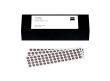 Referenčn&iacute; značky 1,5 mm, b&iacute;l&eacute;, nek&oacute;dovan&eacute;, se středn&iacute; adhezn&iacute; silou, 3000 kusů fotografie produktu Back View S